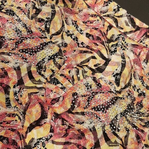 Rock 47 by Wrangler Western Style Button Down Shirt - Picture 13 of 14